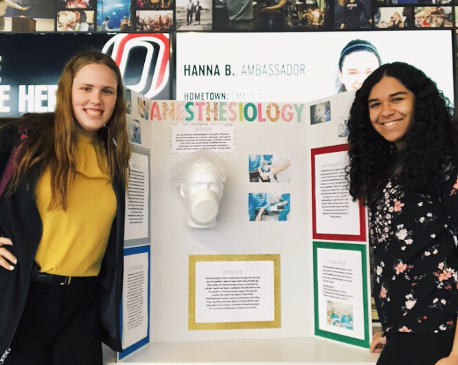 Lauren Anderson (20) and Hilary Vaughn (20) competed in Extemporaneous Health Poster. “In that competition, we chose any medical profession that we wanted, we chose anesthesiology, and created a poster and gave a speech on it,” Anderson said. This was done at one of the competitions.