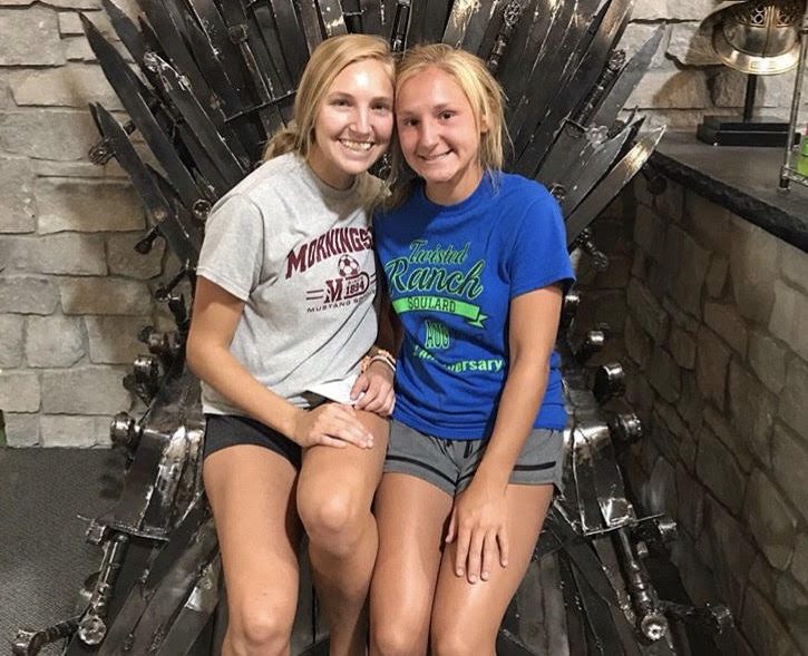 My sister and I sat on the throne of swords at the front of the building. This was a perfect ending for putt-putt golfing because we could take our picture. Putt-putting at Medieval Putt was one of my favorite places we had been.