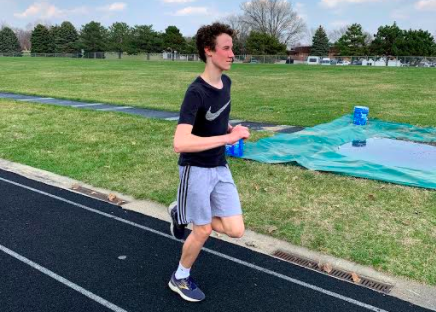 Staying Fit - Matthew Adams (22) is running at GMS. I like to run so I can stay in shape, Adams said. I am going to continue to run even though I think our season is over. Adams runs a few times a week as a way to spend som time.