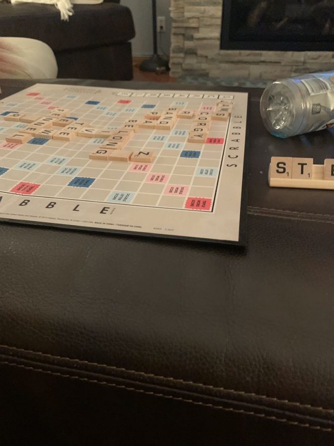 Emery Cleveland and her family love to play Scrabble. It is one of the many games that keep them entertained during quarantine.