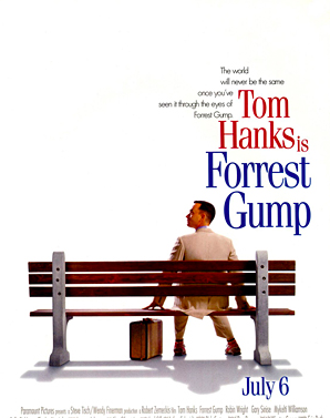 This is the cover of the greatest cinematic experience. Tom Hanks truly is Forrest Gump