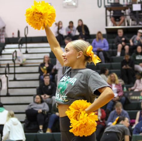 Ava Reiser (23) performs with the dance team.  The group received several top ten rankings at Nationals.