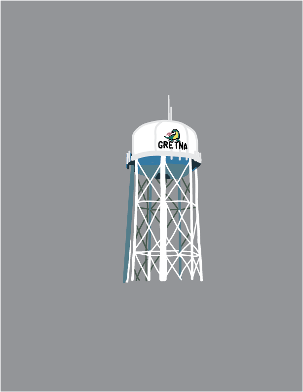 The Gretna water tower has always had a dragon painted on it as long as anyone can remember. Will that change?