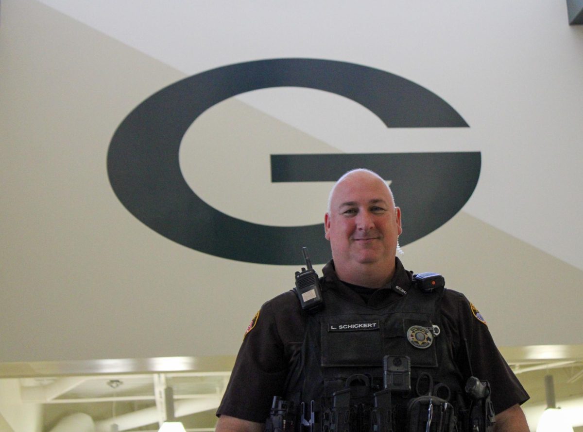 Deputy Lance Schickert has worked as a school resources officer twice for GPS. He started at GHS again in 2021.