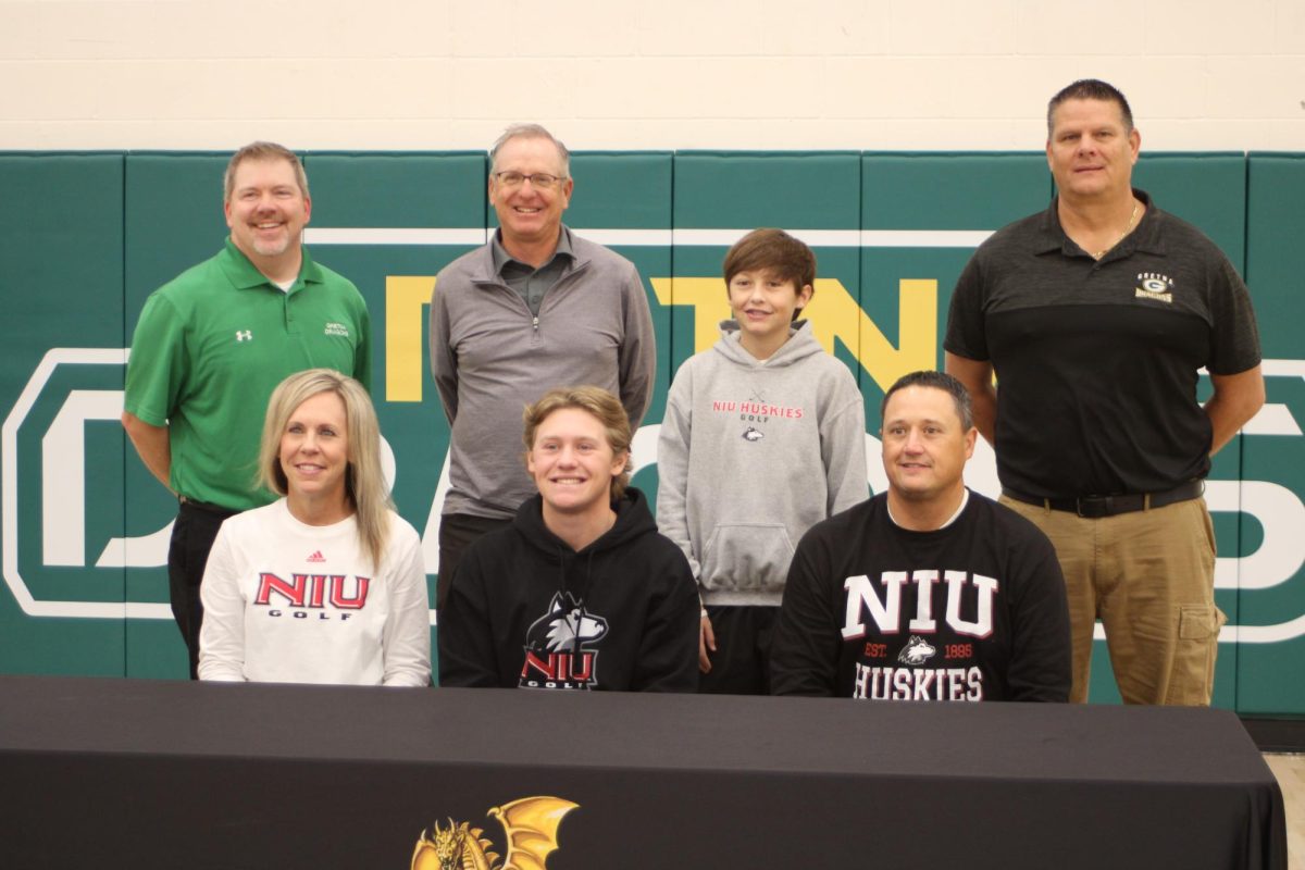 Beau Peterson (24) signs to Northern Illinois University for golf.