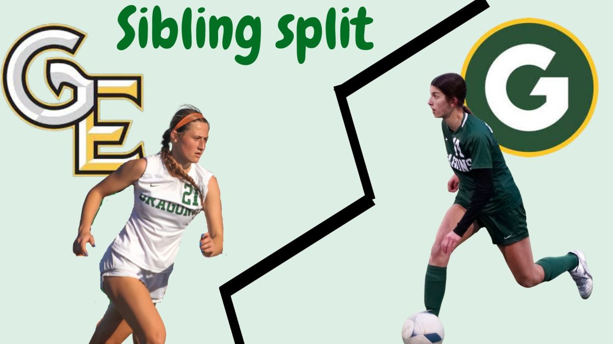 Sonora and London De Fini now play on different soccer teams due to the split of GHS and GEHS.  Sonora is a junior and London is a senior.  Maddie Almquist created the graphic. 