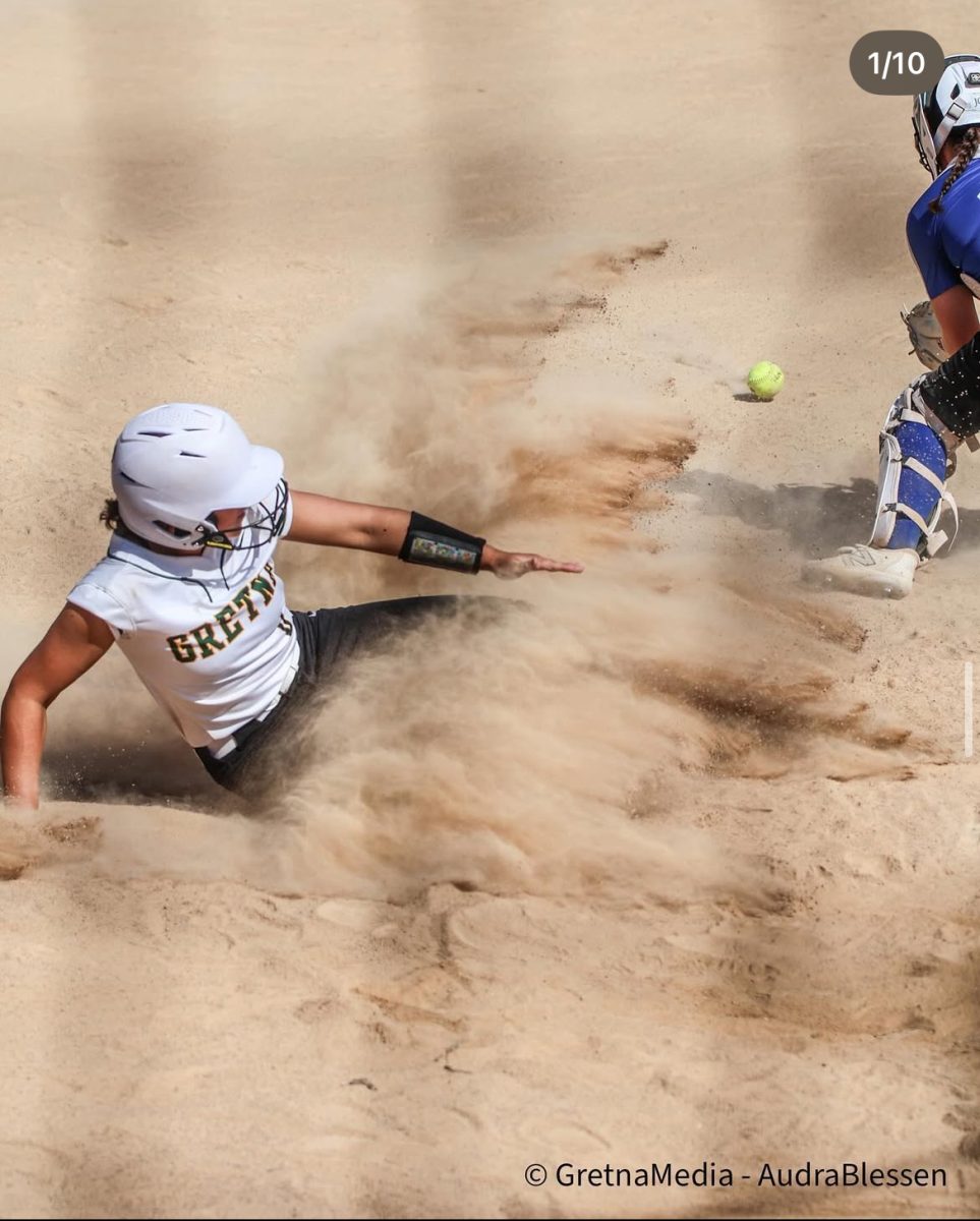 It's a cloud of dust at home plate.