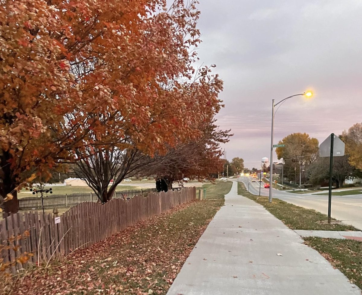 Leaves change on 204th street in September. Nebraska may not be Connecticut, however autumn is a beautiful season in this state. "Gilmore Girls" takes place in the imaginary town Stars Hallow.