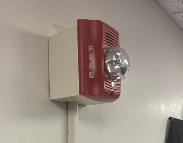 Fire alarms can be found throughout GHS. In addition to blaring sound, lights also flash. The alarms that went off on Jan. 14 were due to a test.