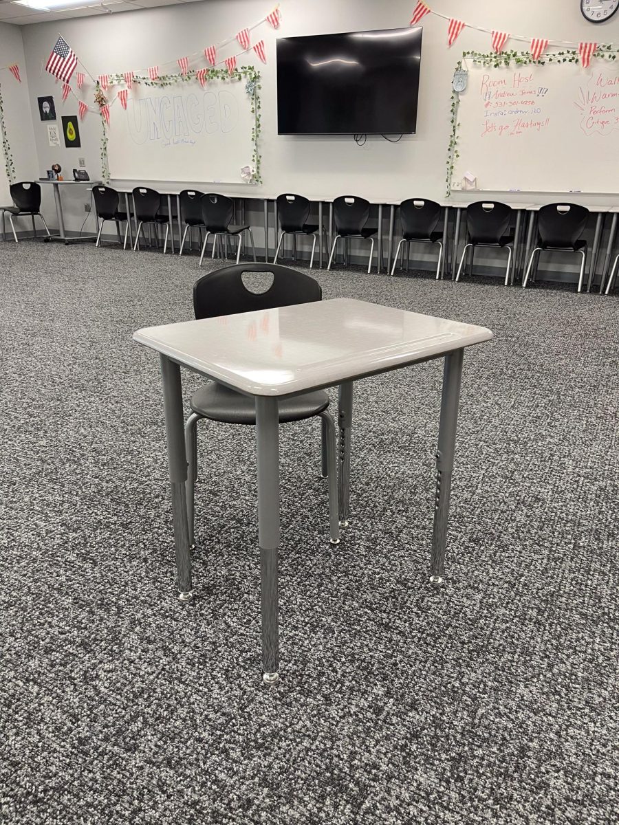 Several changes will be implemented in the overall look of GHS, but the most notable of them are the new desks and chairs that will replace various tables and desk currently existing in classrooms. This desk and chair set is an example of what GEHS currently has within their classrooms.