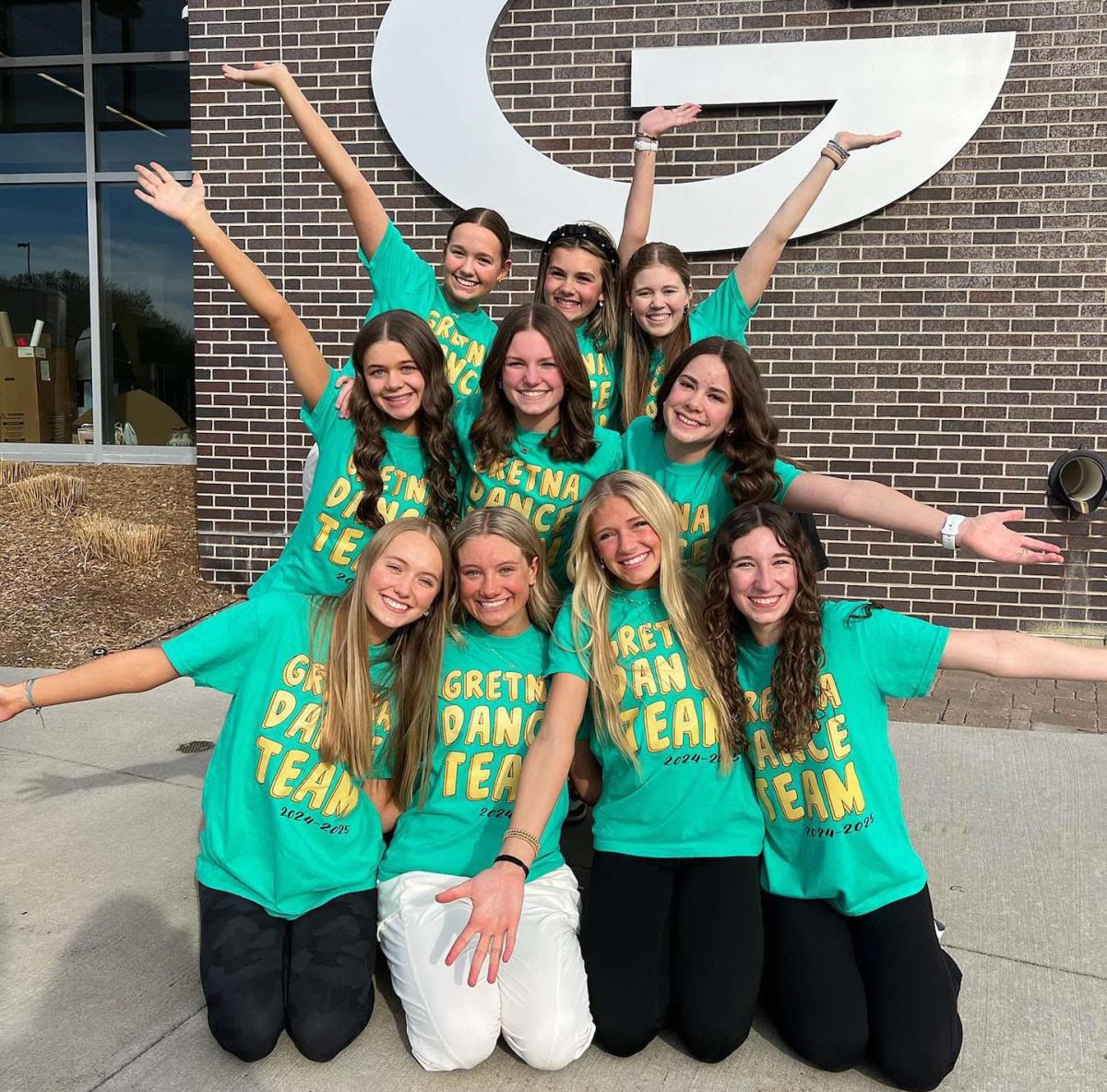 The Dance Team poses for a photo this school year. 