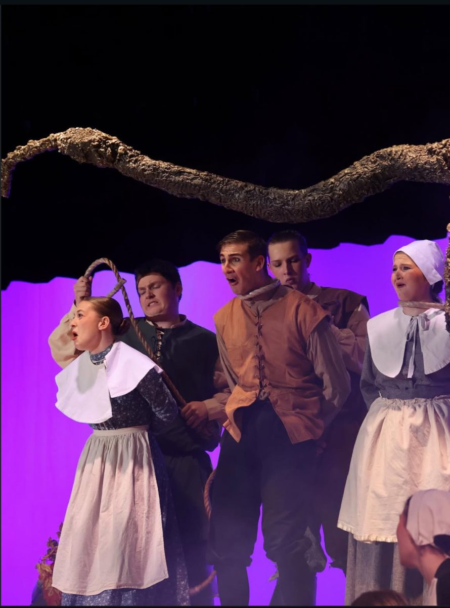 “The Hangings at Mercy Hollow” is set during the Salem witch trials. Teacher Jenny Long wrote the one act. State One Act is this Friday in Norfolk. 