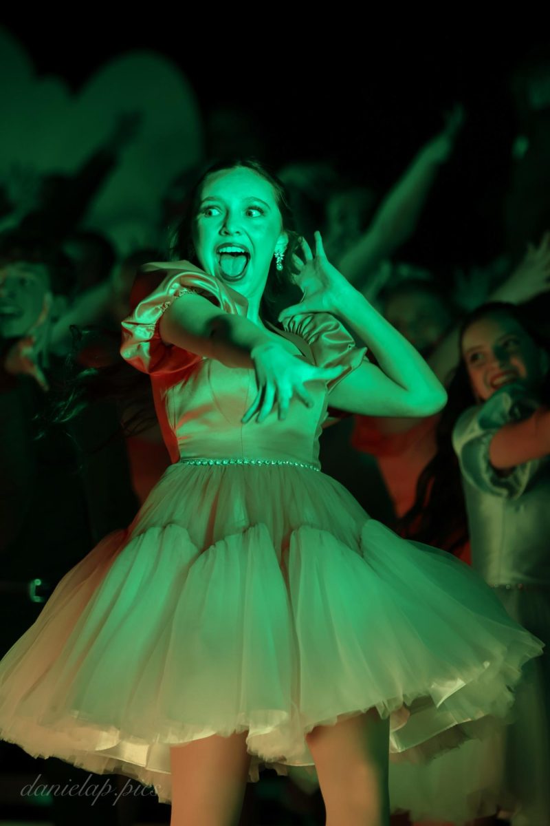 Freshman Alice Wiedrich performs during the opener of Evolutions’ performance.