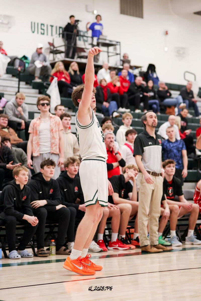 "We wanted to play at our pace the entire game and attack downhill and find shooters," said junior Griffin Snyder on how the Dragons offensive plan for Mount Michael. The Dragons went off in the fourth quarter with a bunch three pointers to get the Dragons the win.