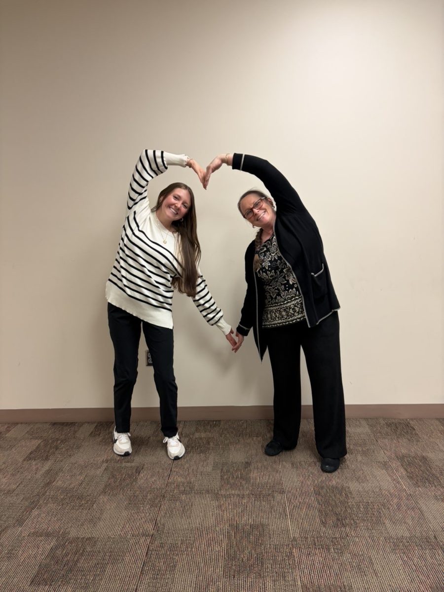 Rylie Johnson, at left, is now a colleague of Tamara Johnson. Tamara Johnson is retiring after 40 years of teaching. Tamara Johnson also taught Rylie when she attended GHS as a student. 