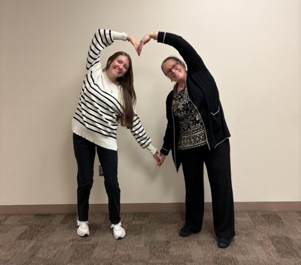 Rylie Johnson, at left, is now a colleague of Tamara Johnson. Tamara Johnson is retiring after 40 years of teaching. Tamara Johnson also taught Rylie when she attended GHS as a student. 