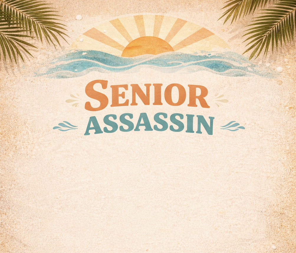 More than $2,000 has been raised in prize money for this year's Senior Assassin event. Graphic by Harlee Boyd.